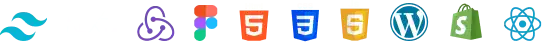 Tailwind css, html, css, JavaScript, react js, next js, wordpress, Shopify, Figma, redux js